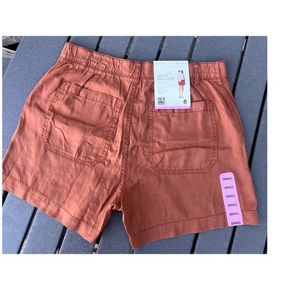 Sanctuary Fortune Tencel shorts, clay color, women's size S - Picture 2 of 8